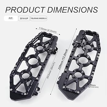 Amazon.com: TOPRAMETAL for Harley Touring Floorboards MX